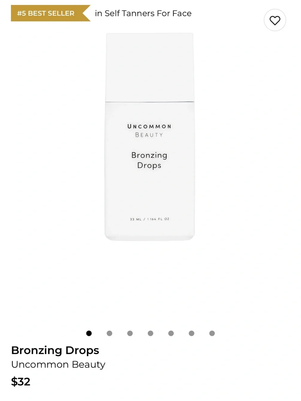 Uncommon beauty bronzing drops